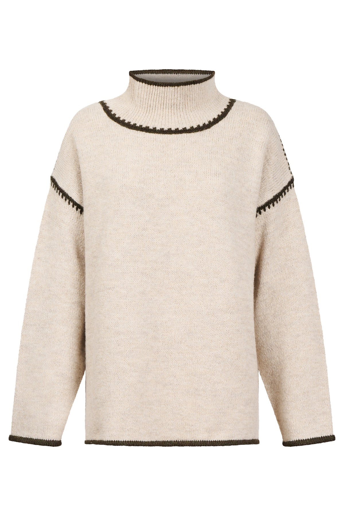 Orin Jumper - Dune/Olive - Girl Next Door Fashion