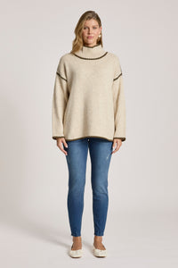 Orin Jumper - Dune/Olive - Girl Next Door Fashion