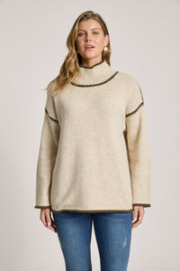 Orin Jumper - Dune/Olive - Girl Next Door Fashion