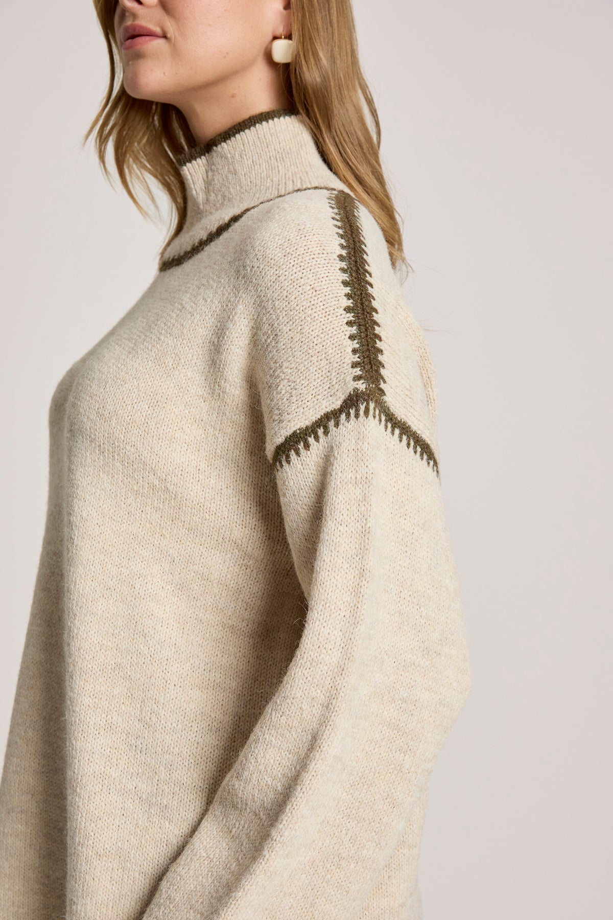 Orin Jumper - Dune/Olive - Girl Next Door Fashion