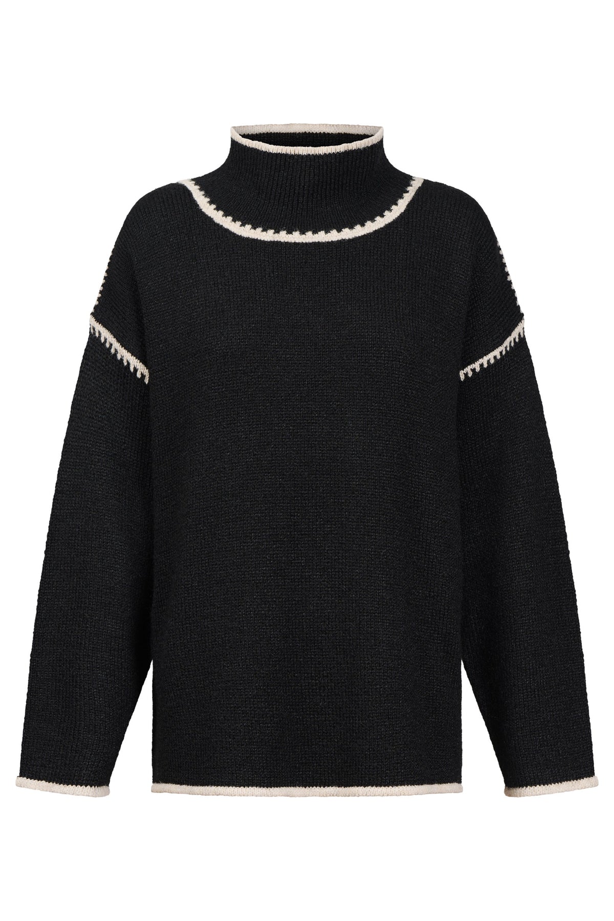 Orin Jumper - Black/Dune - Girl Next Door Fashion