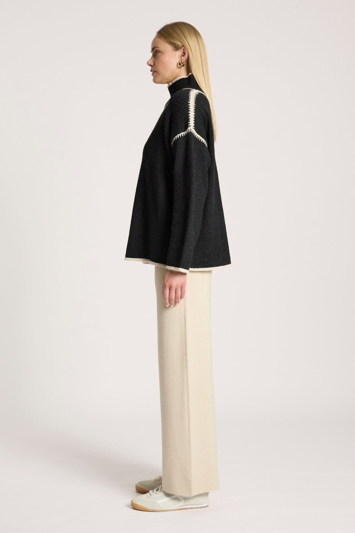Orin Jumper - Black/Dune - Girl Next Door Fashion