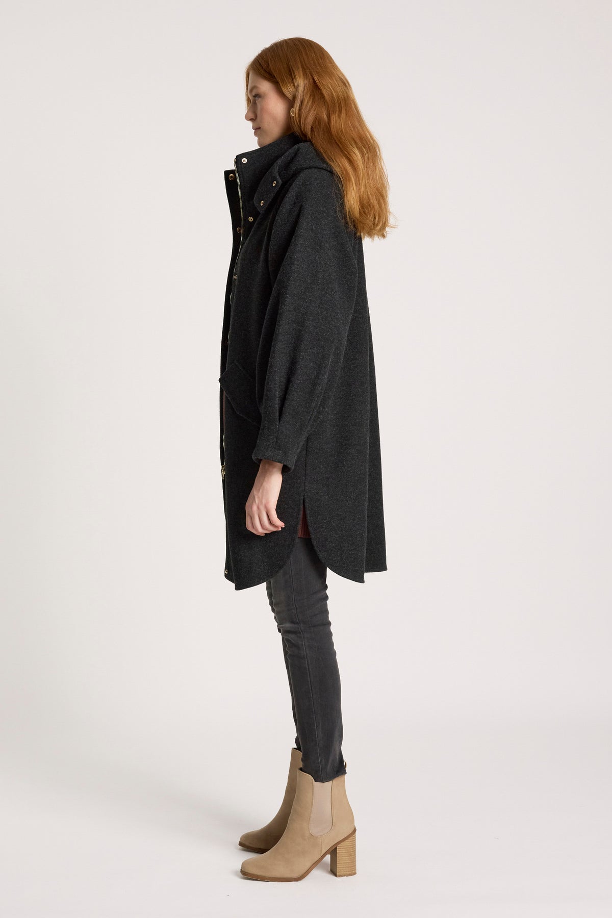 Sable Hood Jacket - Char - Girl Next Door Fashion