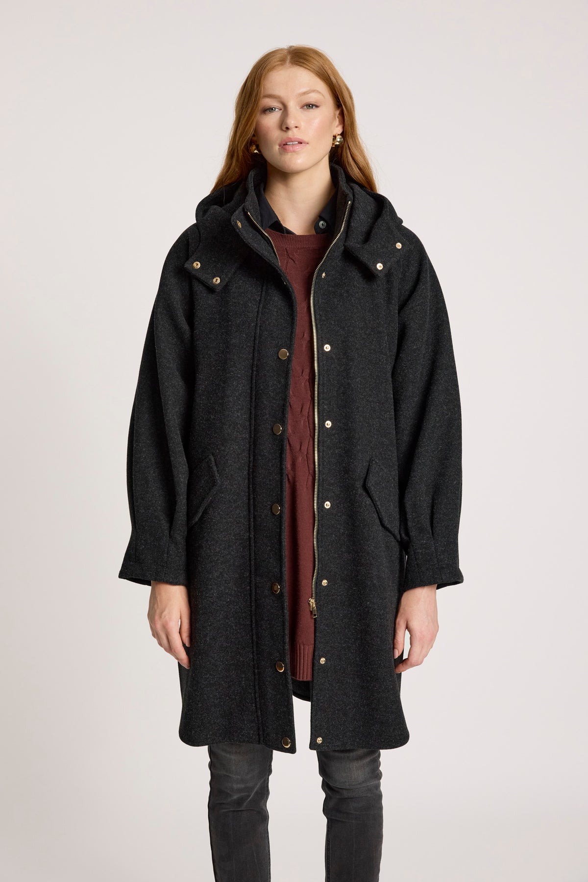 Sable Hood Jacket - Char - Girl Next Door Fashion