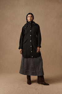 Sable Hood Jacket - Char - Girl Next Door Fashion