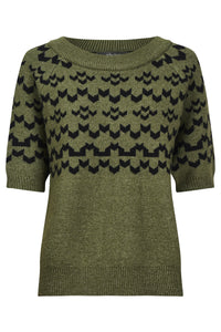 Maasai Knit Top - Pampas/Black - Girl Next Door Fashion