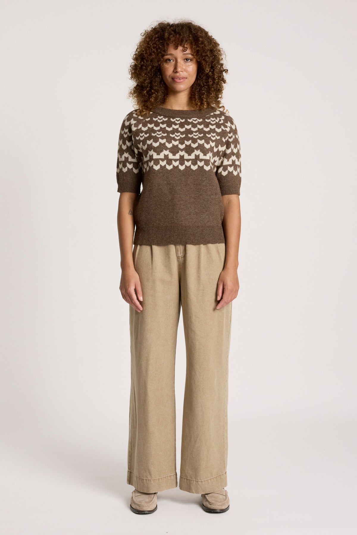 Massai Knit Top - Cocoa/Dune - Girl Next Door Fashion