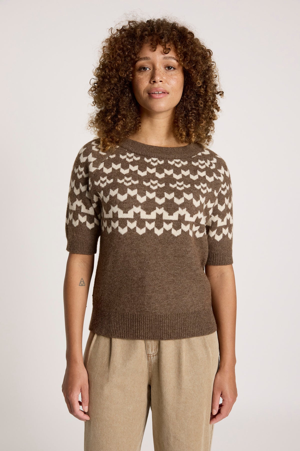 Massai Knit Top - Cocoa/Dune - Girl Next Door Fashion