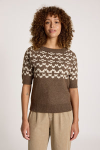 Massai Knit Top - Cocoa/Dune - Girl Next Door Fashion
