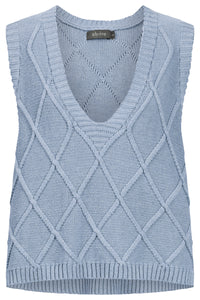 Liora Knit Vest - Lake - Girl Next Door Fashion