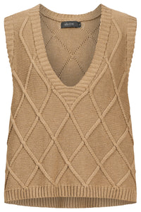 Liora Knit Vest - Mocha - Girl Next Door Fashion