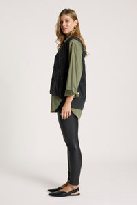 Liora Knit Vest - Char - Girl Next Door Fashion