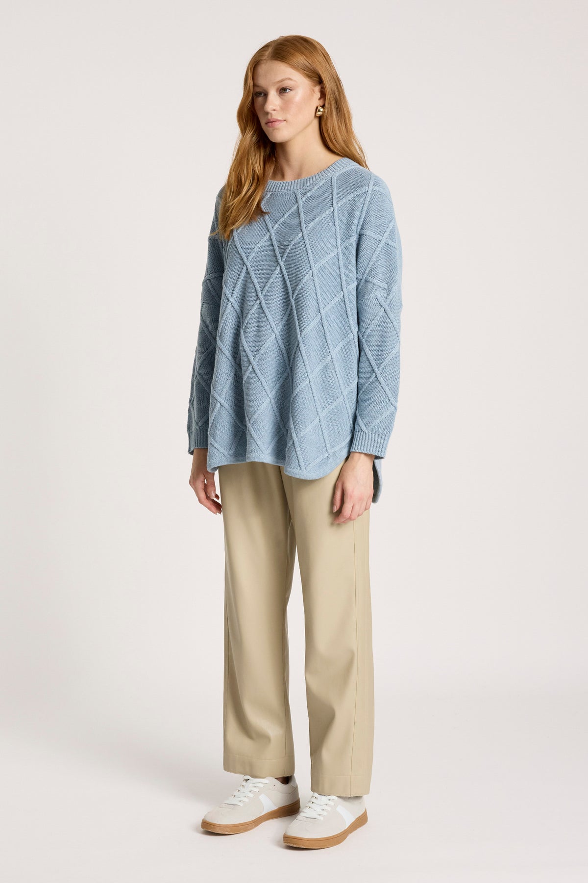 Liora Relaxed Jumper - Lake - Girl Next Door Fashion