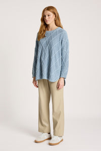 Liora Relaxed Jumper - Lake - Girl Next Door Fashion