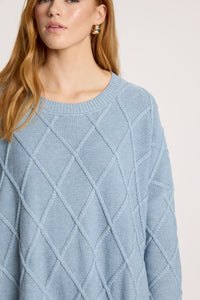 Liora Relaxed Jumper - Lake - Girl Next Door Fashion