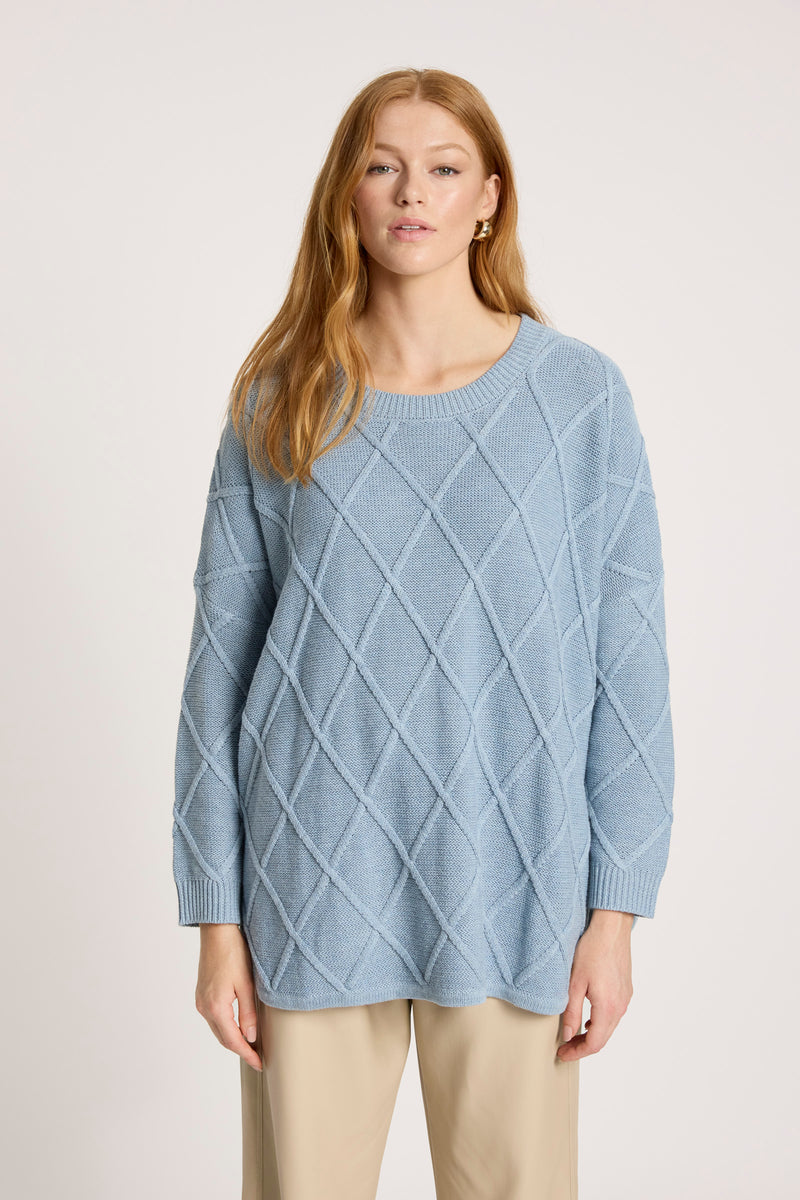Liora Relaxed Jumper - Lake - Girl Next Door Fashion