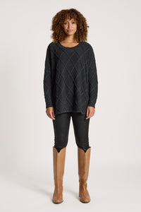 Liora Relaxed Jumper - Char - Girl Next Door Fashion