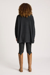 Liora Relaxed Jumper - Char - Girl Next Door Fashion