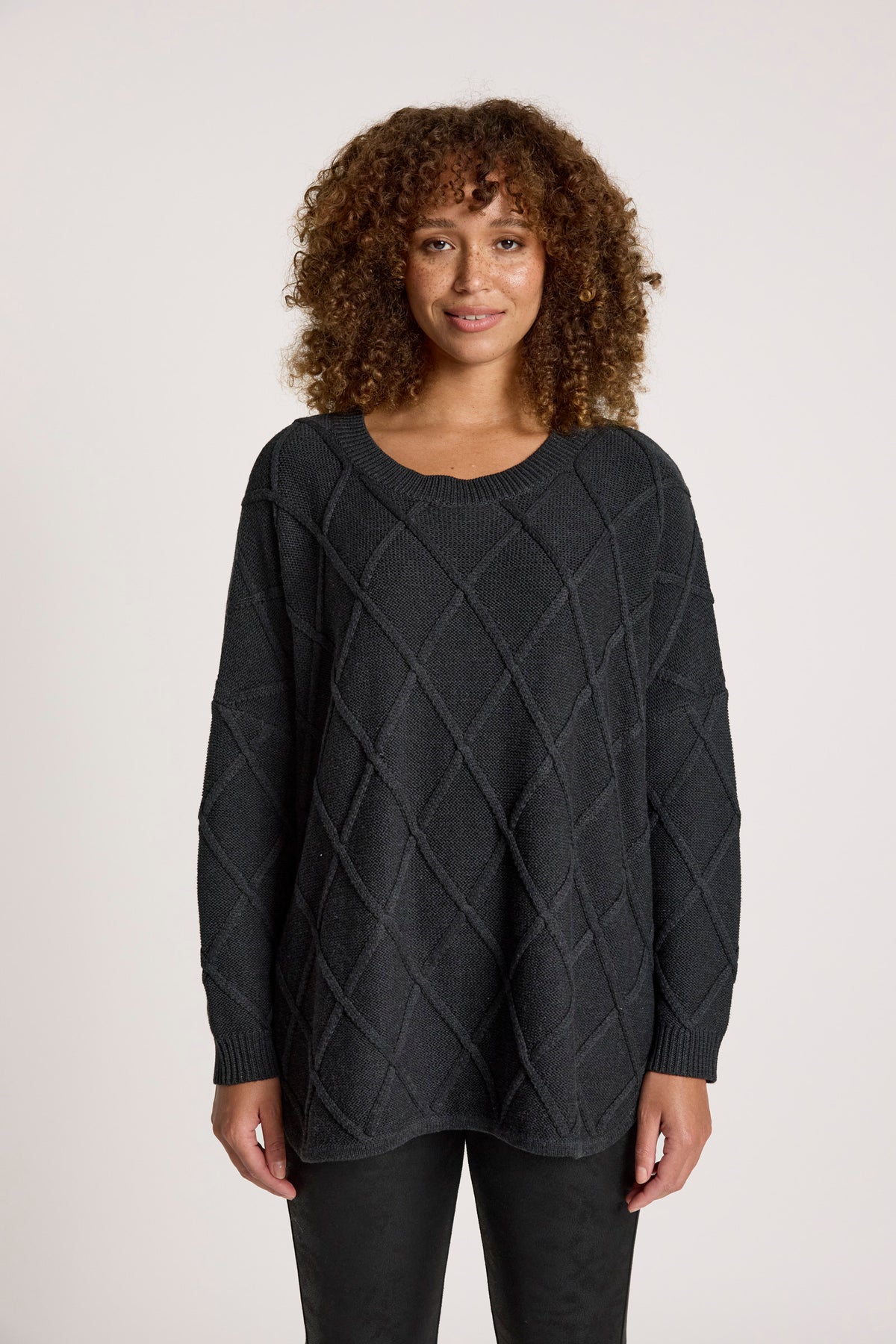 Liora Relaxed Jumper - Char - Girl Next Door Fashion