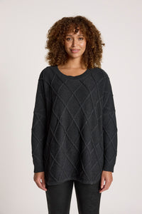 Liora Relaxed Jumper - Char - Girl Next Door Fashion