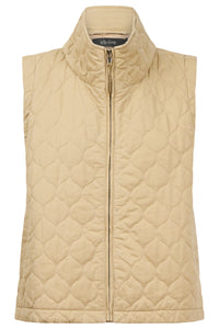 Sansi Quilted Crop Vest - Dune - Girl Next Door Fashion