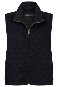 Sansi Quilted Crop Vest - Black - Girl Next Door Fashion
