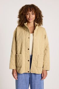 Sansi Quilted Jacket - Dune - Girl Next Door Fashion