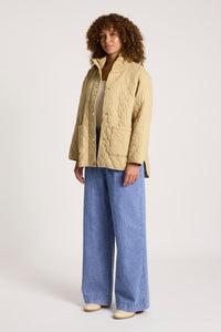 Sansi Quilted Jacket - Dune - Girl Next Door Fashion