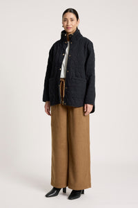 Sansi Quilted Jacket - Black - Girl Next Door Fashion
