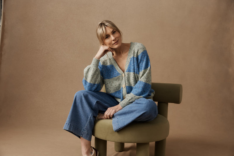 Zarda Cardigan - Sage/Lake - Girl Next Door Fashion