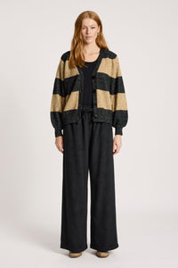 Zarda Cardigan - Mocha/Black - Girl Next Door Fashion