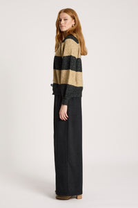 Zarda Cardigan - Mocha/Black - Girl Next Door Fashion