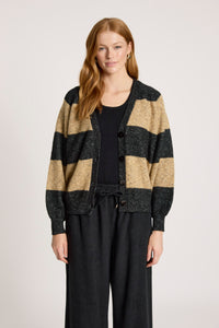 Zarda Cardigan - Mocha/Black - Girl Next Door Fashion