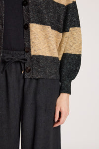 Zarda Cardigan - Mocha/Black - Girl Next Door Fashion
