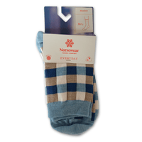 Check Sock / Seafoam