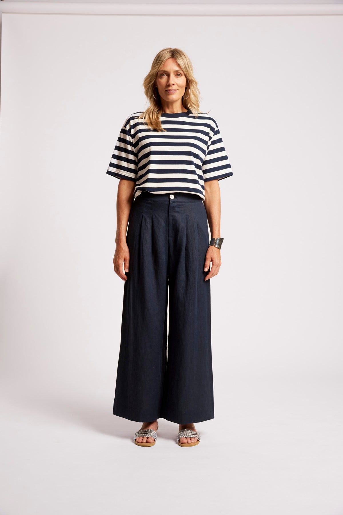 Paloma Stripe T-Shirt - Black/White