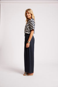 Paloma Stripe T-Shirt - Black/White