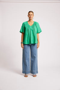 Cove Relaxed Top - Jade