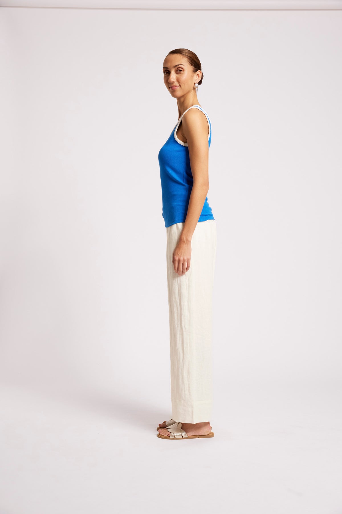 Maris Stitched Tank - Marine/White