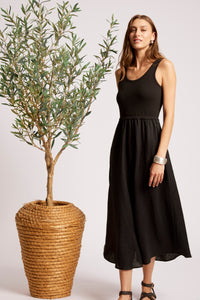 Maris Tank Maxi Dress - Black