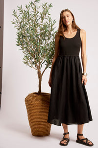 Maris Tank Maxi Dress - Black