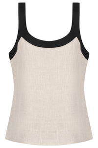 Maris Splice Tank - Tusk/Black