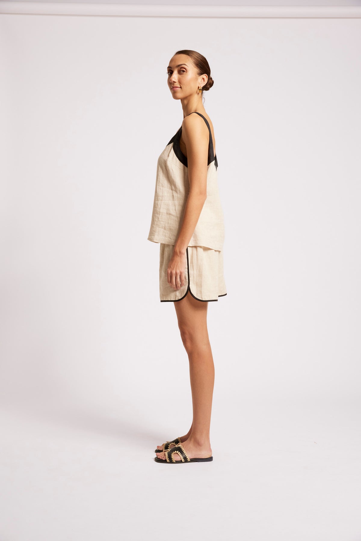 Maris Splice Tank - Tusk/Black