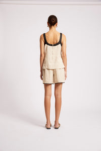 Maris Splice Tank - Tusk/Black