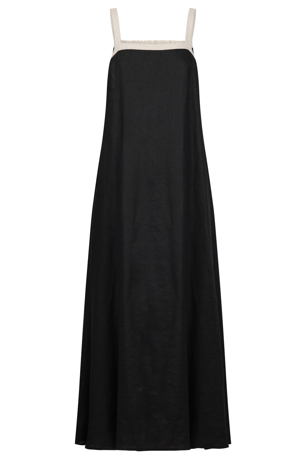 Maris Splice Tank Maxi Dress - Black