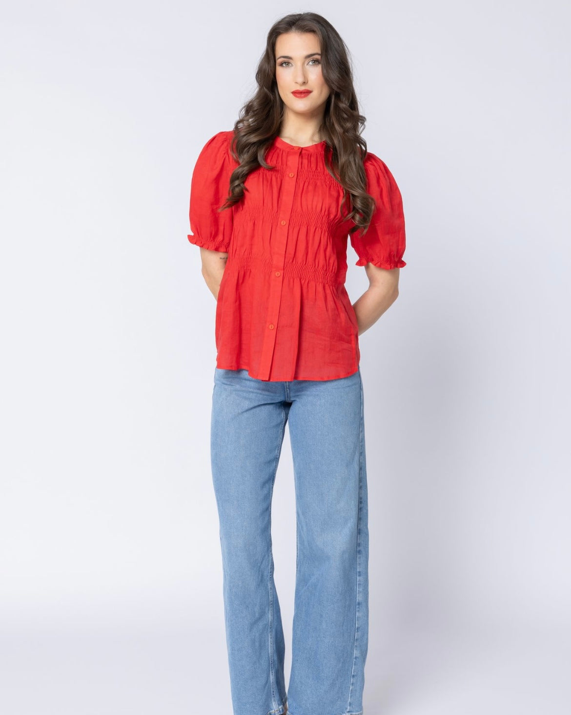 Bonita Top / Emerald Ramie