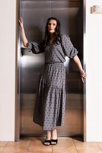 Devine Maxi Skirt / Black Heart