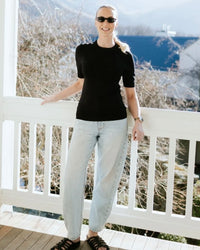 Nicola Sweater Tee / Black