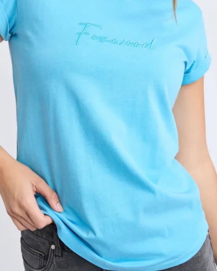 Signature Tee / Azure Blue