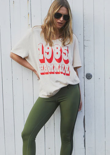 Graphic Vee Tee - Natural